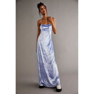 Free People | Dresses | Free People Green Velvet Maxi Dress | Poshmark
